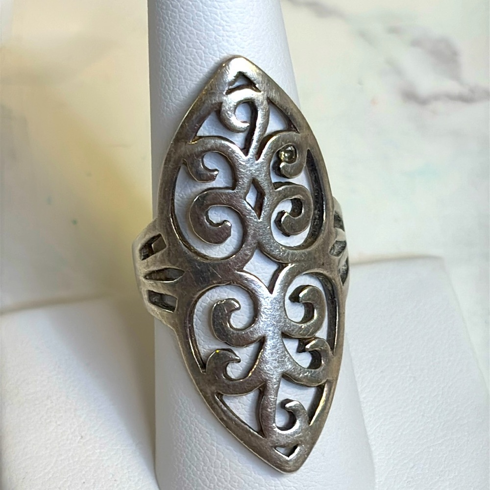 Sterling long ring